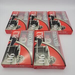 Maxell Normal Bias UR 90 Minutes Blank Audio Cassette Tapes Music Recording